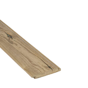 Tabla de pino silvestre tratada cajeada de 145x22 mm