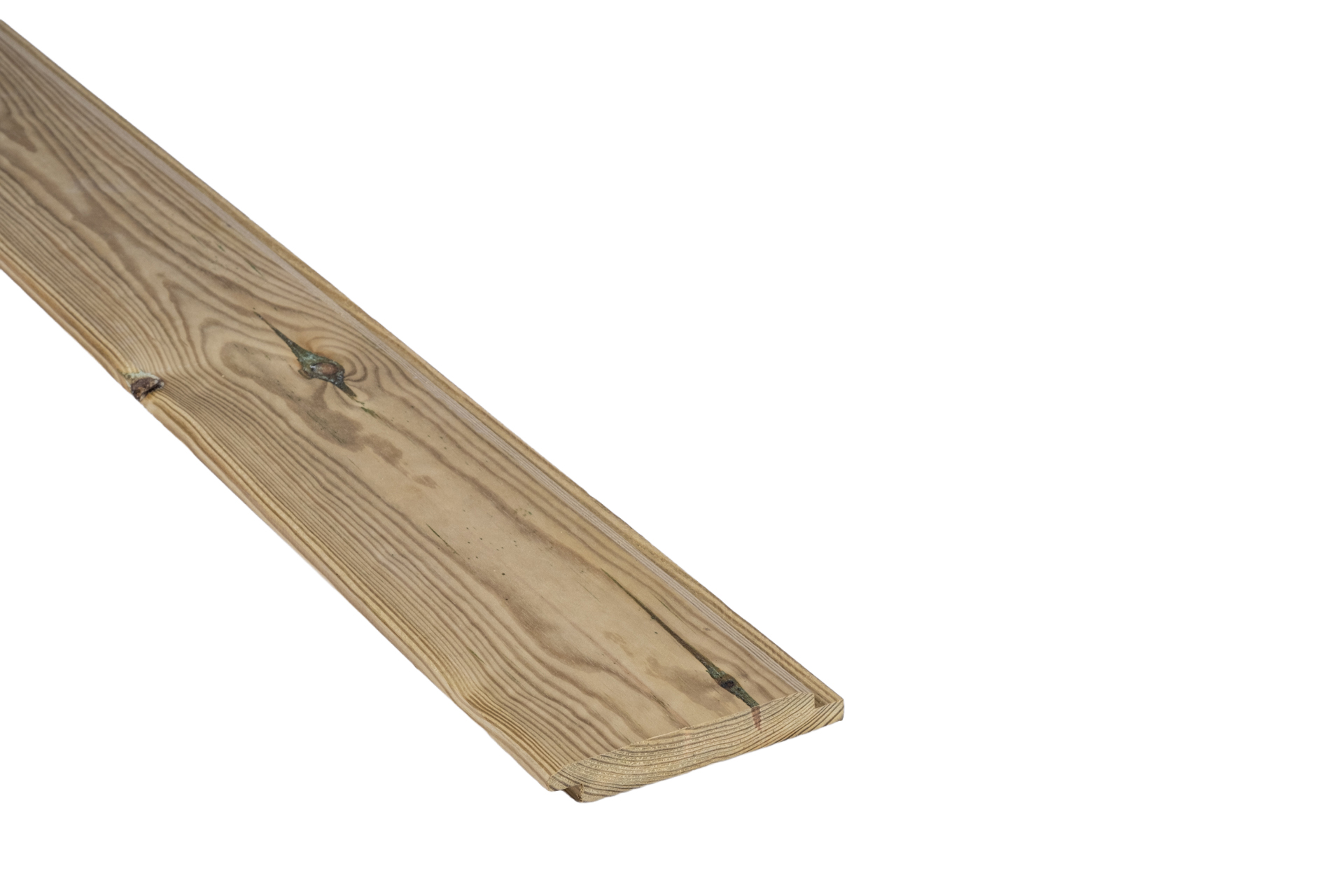 Tabla de pino silvestre tratada cajeada de 145x22 mm